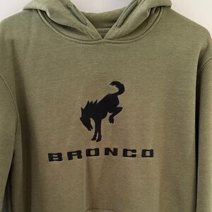 Ford Bronco Olive Green Embroidered hoodie